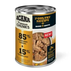 Dogs*Acana - Premium Chunks, Poultry Recipe in Bone Broth Wet Dog Food - Pet Home | The Perfect Pet Supplies Shopping Experience