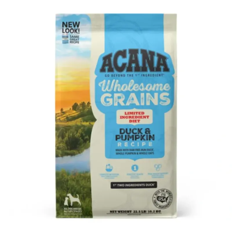 Dogs*Acana - Wholesome Grains, Duck Pumpkin Recipe, Limited Ingredient Diet Dry Dog Food - Pet Home | The Perfect Pet Supplies Shopping Experience