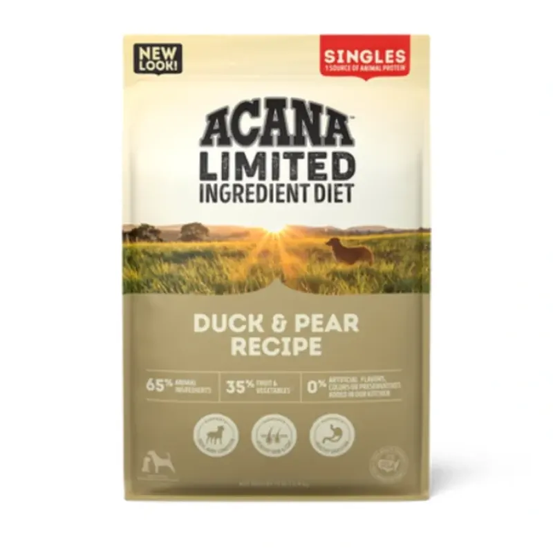Dogs*ACANA Singles Limited Ingredient Dry Dog Food Duck & Pear Recipe (25 Lb) - Pet Home | The Perfect Pet Supplies Shopping Experience