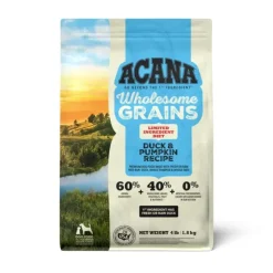 Dogs*ACANA Wholesome Grains Limited Ingredient Diet Dry Dog Food, Duck & Pumpkin Recipe (22.5-lb) - Pet Home | The Perfect Pet Supplies Shopping Experience