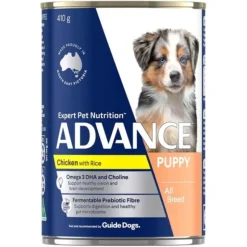 Dogs*Advance Canine Puppy Chicken & Rice Cans 410gm x 12 - Pet Home | The Perfect Pet Supplies Shopping Experience