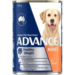 Dogs*Advance Canine Weight Control All Breed Chicken Rice 405gm x 12 cans - Pet Home | The Perfect Pet Supplies Shopping Experience