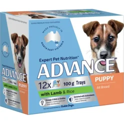 Dogs*Advance Puppy Lamb With Rice Trays Wet Dog Food 100g x 12 - Pet Home | The Perfect Pet Supplies Shopping Experience