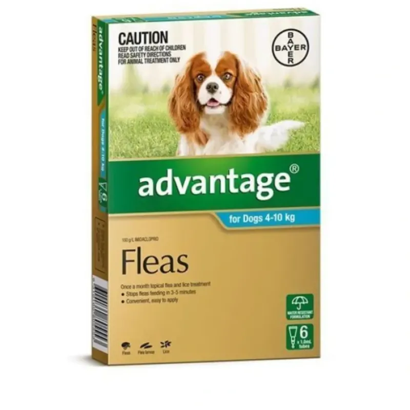 Dogs*Advantage Aqua 6pk Dogs 4-10kg - Pet Home | The Perfect Pet Supplies Shopping Experience
