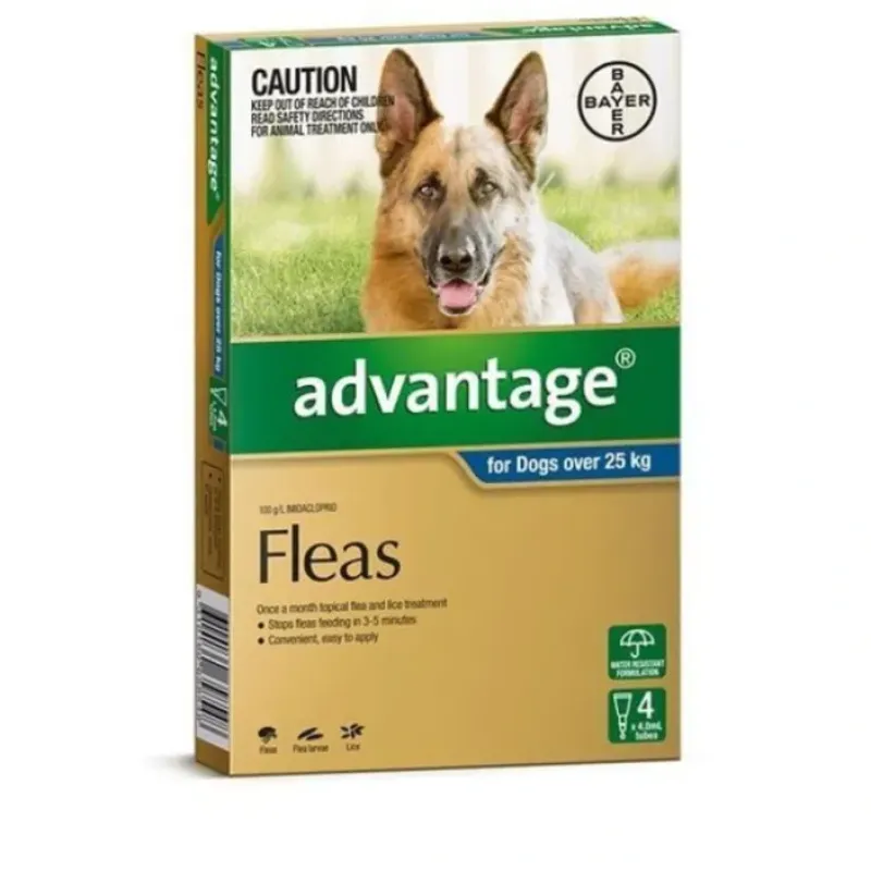 Dogs*Advantage Blue 4pk Dogs over 25kg - Pet Home | The Perfect Pet Supplies Shopping Experience