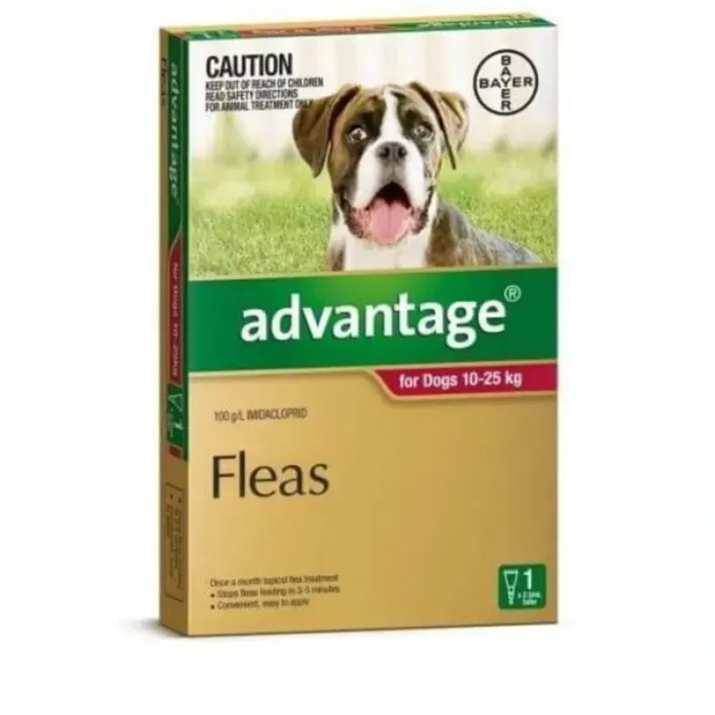 Dogs*Advantage Red Single Dose Pack for dogs 10- 25kg - Pet Home | The Perfect Pet Supplies Shopping Experience