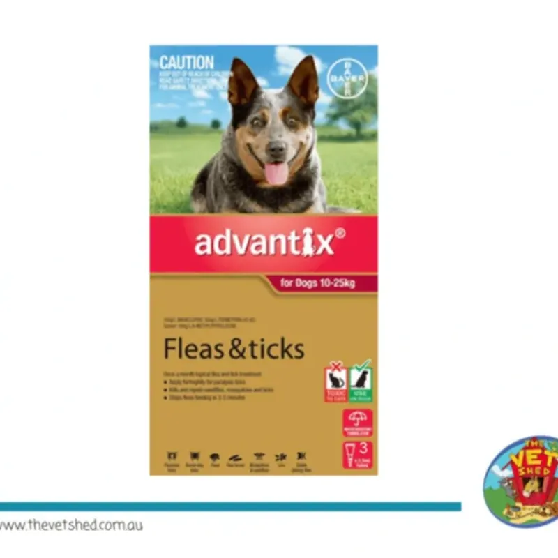 Dogs*Advantix Red for Dogs 10 - 25kg 3pk - Pet Home | The Perfect Pet Supplies Shopping Experience