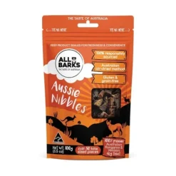 Dogs*All Barks Aussie Nibbles Kangaroo & Venison 100G (Approx. 80 Nibbles) - Pet Home | The Perfect Pet Supplies Shopping Experience