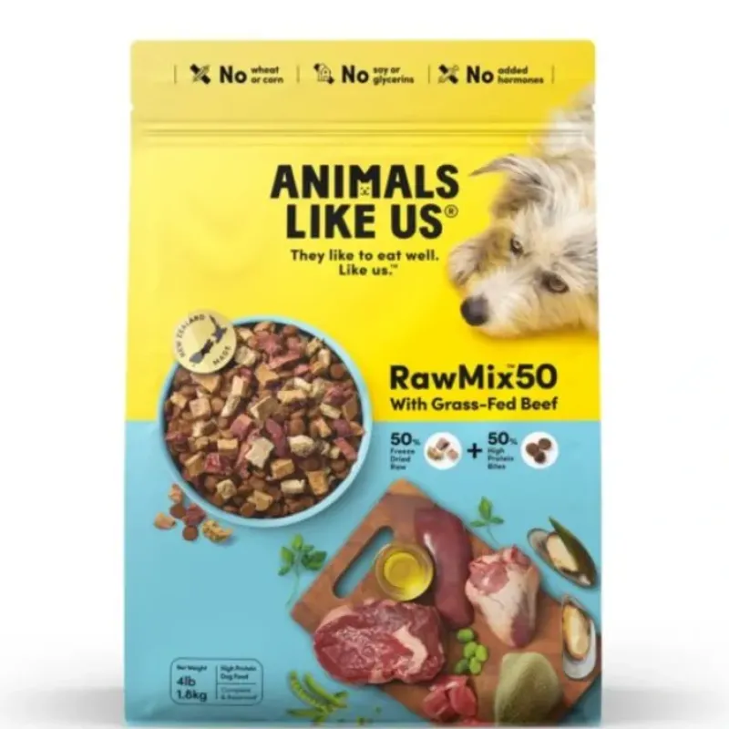 Dogs*Animals Like Us RawMix50 with Grass-Fed Beef for Dogs - Pet Home | The Perfect Pet Supplies Shopping Experience