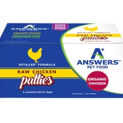 Dogs*Answers Pet Food Detailed Chicken Formula for Dogs - Patties - Pet Home | The Perfect Pet Supplies Shopping Experience