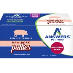 Dogs*Answers Pet Food Detailed Pork Formula for Dogs - Patties - Pet Home | The Perfect Pet Supplies Shopping Experience