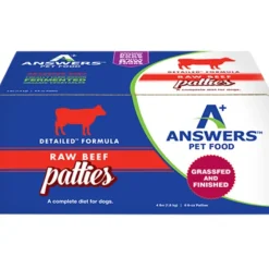 Dogs*Answers Pet Food Detailed Beef Formula for Dogs - Patties - Pet Home | The Perfect Pet Supplies Shopping Experience