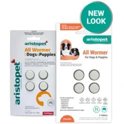 Dogs*Aristopet Allwormer for Dogs & Puppies 10kg Tablets 4 pack - Pet Home | The Perfect Pet Supplies Shopping Experience