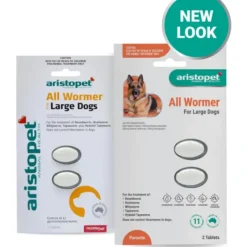 Dogs*Aristopet Allwormer for Large Dogs 20kg Tablets 2 pack - Pet Home | The Perfect Pet Supplies Shopping Experience