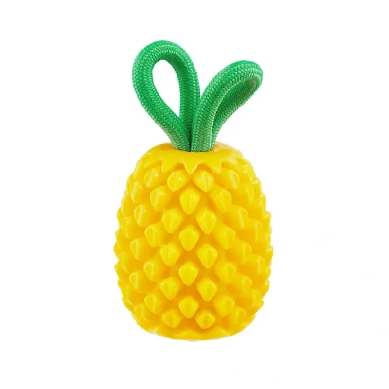 Online Outward Hound Dental Pineapple Dental Chew Toy and Interactive Treat Stuffer for Dogs (Yellow) - Pet Home | The Perfect Pet Supplies Shopping Experience Pet Toys