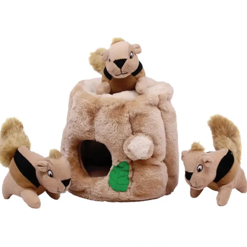 Best Outward Hound, Hide-A-Squirrel - Brown - Medium - Pet Home | The Perfect Pet Supplies Shopping Experience Pet Toys