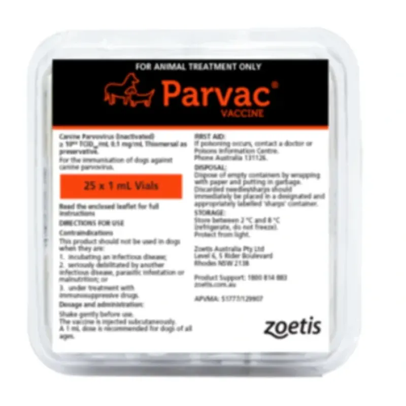 Dogs|Parvac dog vaccination Pack of 25 - Pet Home | The Perfect Pet Supplies Shopping Experience