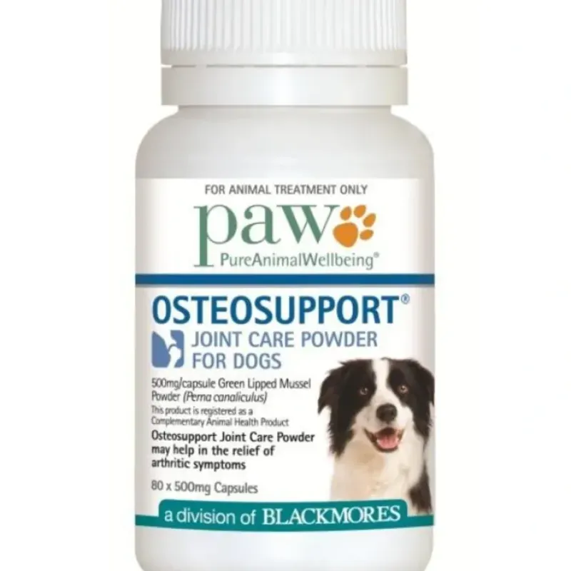 New PAW Osteosupport Joint Care Powder For Dogs 80 Capsules - Pet Home | The Perfect Pet Supplies Shopping Experience Dogs