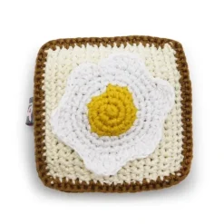 Hot PAWer Squeaky Knit Toy - Toast & Egg - Pet Home | The Perfect Pet Supplies Shopping Experience Pet Toys