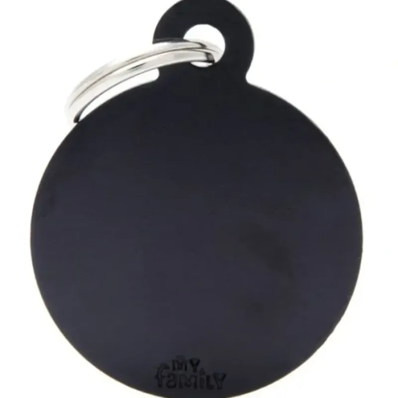 Store Pet ID Tag Basic Circle Black Lge - Pet Home | The Perfect Pet Supplies Shopping Experience Dogs