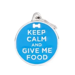 Best Pet ID Tag Charm Keep Calm & Give Me Food - Pet Home | The Perfect Pet Supplies Shopping Experience Dogs