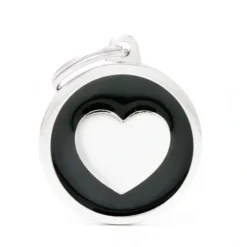 Outlet Pet ID Tag Classic Heart Black - Pet Home | The Perfect Pet Supplies Shopping Experience Dogs