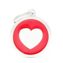 Sale Pet ID Tag Classic Red Heart 3.2cm x 3.6cm - Pet Home | The Perfect Pet Supplies Shopping Experience Dogs