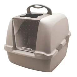 Best Pet Shop Direct - Catit Clean JUMBO Hooded Cat Litter Pan Warm Grey - Pet Home | The Perfect Pet Supplies Shopping Experience Shop All