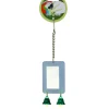 Best Pet Shop Direct - Green Parrot Toy ACRYLIC MIRROR & BELL - Pet Home | The Perfect Pet Supplies Shopping Experience Pet Toys