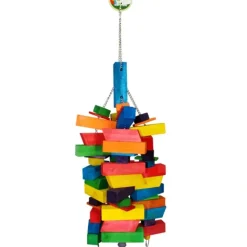 Cheap Pet Shop Direct - Green Parrot Toy BLOCK HEAD - Pet Home | The Perfect Pet Supplies Shopping Experience Pet Toys