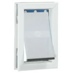Online Pet Shop Direct - PetSafe Staywell Aluminium Pet Door White Medium - Pet Home | The Perfect Pet Supplies Shopping Experience Dogs