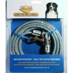 Best Pet Shop Direct - Prestige Pet Dog Tie Out Cable 6m x 4.8mm - Pet Home | The Perfect Pet Supplies Shopping Experience Dogs