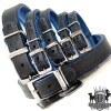 Best Pet Shop Direct - Rogue Royalty Tuscan Rogue Leather Black/Blue Dog Collar 50cm M - Pet Home | The Perfect Pet Supplies Shopping Experience Shop All