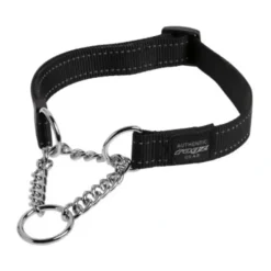Shop Pet Shop Direct - Rogz Obedience Half-Check Collar Fanbelt Large Black - Pet Home | The Perfect Pet Supplies Shopping Experience Dogs
