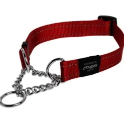 Store Pet Shop Direct - Rogz Obedience Half-Check Collar Fanbelt Large Red - Pet Home | The Perfect Pet Supplies Shopping Experience Shop All