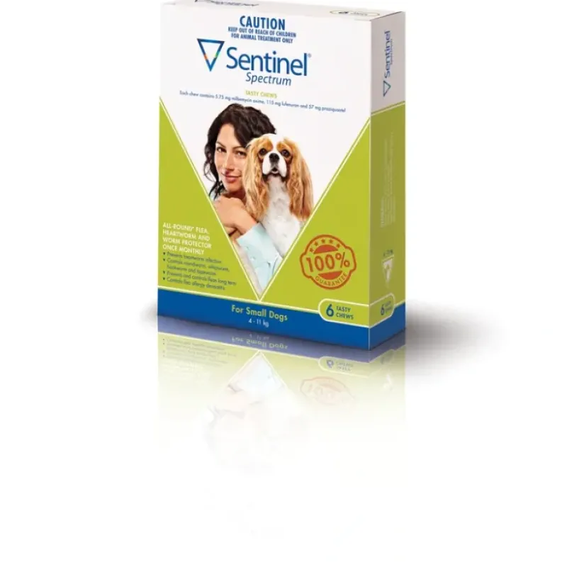 Store Pet Shop Direct - Sentinel Spectrum Chews for Dogs 4 to 11kg (Green) 6 Pack - Pet Home | The Perfect Pet Supplies Shopping Experience Dogs