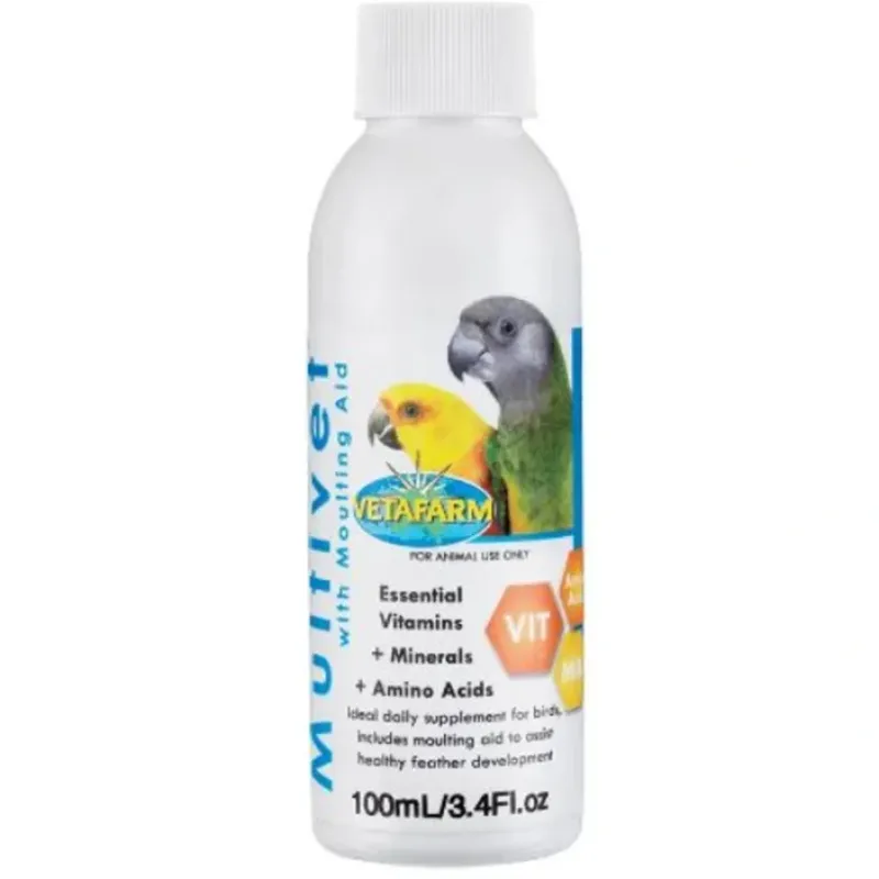 Store Pet Shop Direct - Vetafarm Multivet with Moulting Aid 100mL - Pet Home | The Perfect Pet Supplies Shopping Experience Shop All