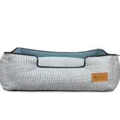 Best P.L.A.Y. Lounge Bed Houndstooth, Blue &White - Pet Home | The Perfect Pet Supplies Shopping Experience Shop All