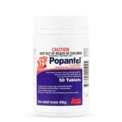 Dogs*Popantel Allwormer Tablets for Large Dogs 40kg 50 pack - Pet Home | The Perfect Pet Supplies Shopping Experience