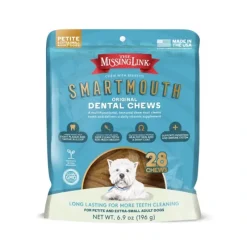 Dogs*The Missing Link Smartmouth Dental Chews for Petite/Extra Small Dogs, 28 Count - Pet Home | The Perfect Pet Supplies Shopping Experience