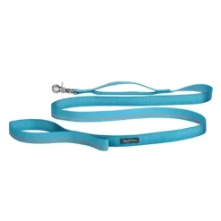 Dogs*West Paw Strolls Leash with Traffic Handle in Reflective Turquoise for Dogs (Large 72" L, Teal) - Pet Home | The Perfect Pet Supplies Shopping Experience